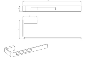 Полотенцедержатель Boheme Q 10945-MW Matt White - 2