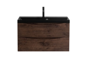Тумба с раковиной BelBagno Marino 90 темное дерево - 2