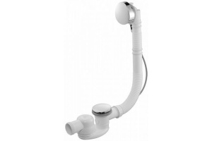 E6D124-CP Ультратонкий слив с удлиненным переливом, хром