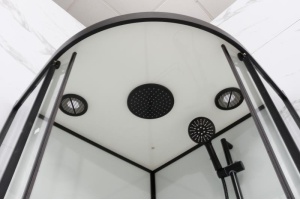 Душевая кабина Frank F410 Black низкий поддон - 3