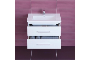 Тумба под раковину подвесная Санта Вегас 75 белый - 3