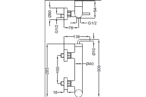 Смеситель для душа Cezares Eco хром (ECO-DM-01-Cr) - 3