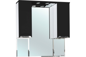 Зеркало-шкаф Bellezza Альфа 90 черный
