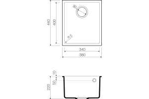 Мойка кухонная Omoikiri Bosen 38-U-SA бежевая - 3