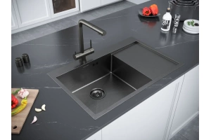 Мойка кухонная Paulmark Atlan 78 L темный хром - 3