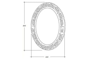 Зеркало Boheme Armadi Art NeoArt 85х65 бронза - 3