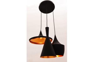 Подвесной светильник LUMINA DECO Foggi LDP 7712-3 BK - 3