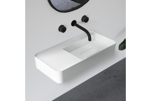 Раковина подвесная Abber Stein 80х40 белый матовый