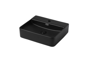 Раковина накладная Abber Rechteck 50 черная матовая (AC2203MB)