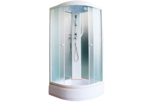 Душевая кабина Parly Effect 90х90 белая стекло матовое
