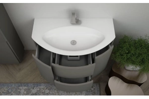 Тумба под раковину Cezares Eden 91х55 Grigio talpa opaco (55069) - 3