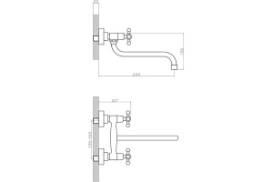 Смеситель для кухонной мойки Rossinka  хром (G02-74) - 2