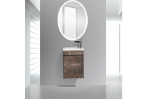 Тумба с раковиной BelBagno Pietra mini 46 коричневый - 2