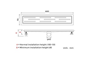 Душевой трап Gappo G86007-1 - 2