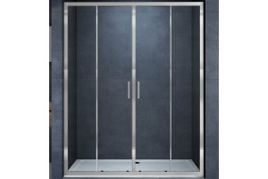 Душевая дверь Vincea Alpha 180 хром стекло прозрачное