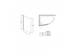 Шторка на ванну Jacob Delafon Micromega Duo E4910-GA - 3