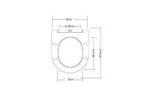 Сиденье для унитаза Esbano Azalea с системой микролифт, серый матовый (ZAESUPAZALCLAVGM0660) - 2