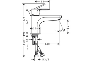 Смеситель на борт ванны Hansgrohe Rebris S 72434000 - 2