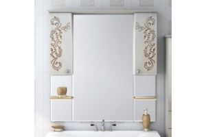 Зеркало Misty Бабочка 120 бежевый, патина