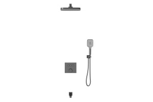Душевой комплект Vincea с термостатом сталь - 2