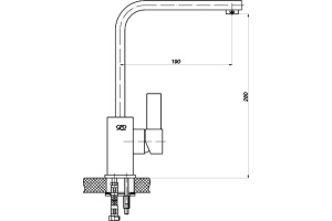 Смеситель для кухни GPD Aduro хром - 2
