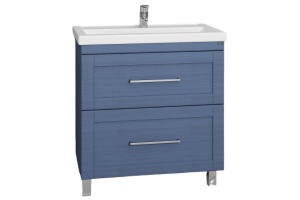 Тумба под раковину напольная Санта Венера 80 синий