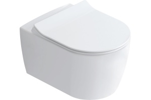 Комплект Унитаз подвесной STWORKI Ноттвиль SETK3104-2616 безободковый, с микролифтом + Система инсталляции для унитазов EWRIKA ProLT 0026-2020 с кнопкой смыва 0050 хром матовый - 3