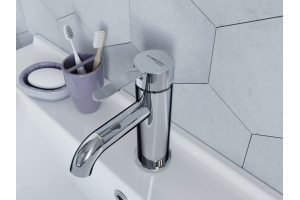 Смеситель для раковины STWORKI by Damixa Стокгольм HFSG02100 однорычажный, латунь, с аэратором, хром - 3