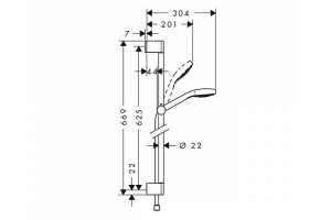 Душевой гарнитур Hansgrohe  (26564400) - 2