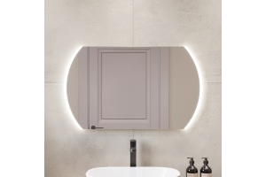 Зеркало DIWO Новгород 100 с подсветкой сенсорной, светодиодной, овальное, в современном стиле