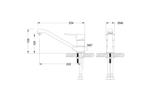 Смеситель Lemark Point LM0304C для кухонной мойки - 2