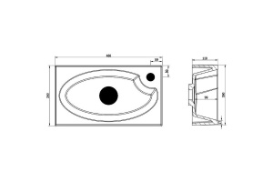 Раковина мебельная BelBagno 46 белый - 3