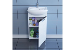 Тумба с раковиной Санта Родос 45 белый - 2