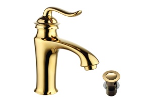 Смеситель для раковины Lemark Brava золото (LM4706G)
