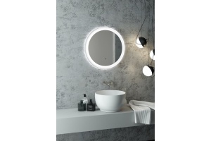 Зеркало с подсветкой ART&MAX Napoli AM-Nap-600-DS-F-White