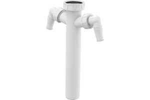 A44M d/40 Переходник с накидной гайкой 6/4 и двумя подводками