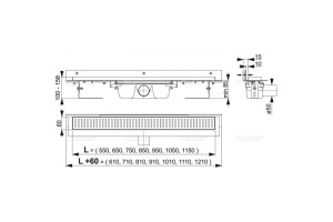 Душевой лоток AlcaPlast  (APZ4-750) - 2