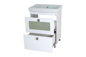 Тумба с раковиной Misty Урал 60 белый - 2