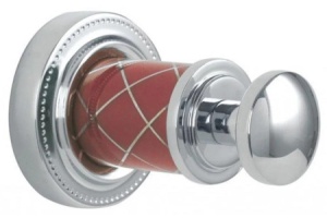 Крючок Boheme Murano crystal хром с красным