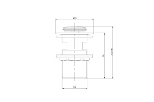 Выпуск для умывальника IDDIS Optima Home, хром (001SB01i88) - 2