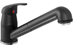 Смеситель для кухонной мойки Blanco Daras черный (524191) - 2