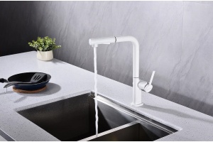 Смеситель для кухни Paulmark Neo белый матовый - 3