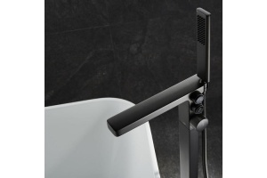 Смеситель напольный Black&White Universell черный матовый - 3