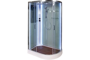 Душевая кабина DETO A102LLED с средним поддоном