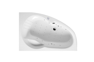 Ванна акриловая Excellent Newa Nano R 160х95 с гидромассажем белый - хром