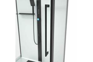 Душевая кабина Black&White Galaxy 100х100 черная с гидромассажем - 3