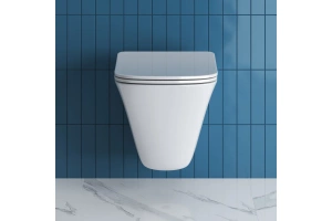 Унитаз подвесной BelBagno MARMI с крышкой белый - 2