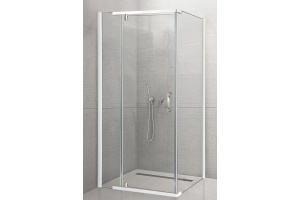 Душевой уголок Royal Bath HPVD 100х100 профиль белый стекло прозрачное