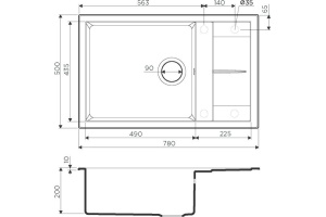 Мойка кухонная Omoikiri Sumi 78-LB ваниль - 3