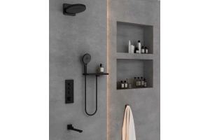 Душевой комплект Vincea Inspire с термостатом черный матовый - 3